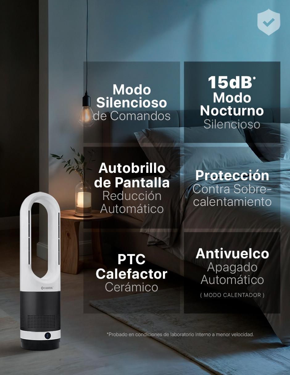 Calefactor torre cerámico eléctrico Esquimal de 127 V