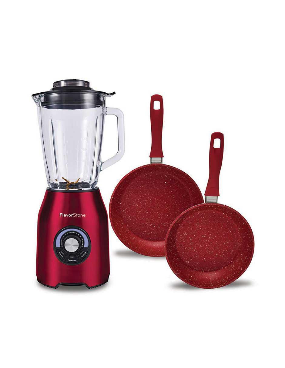 Combo licuadora Flavorstone Quartz Cherry Deluxe​ 3 velocidades