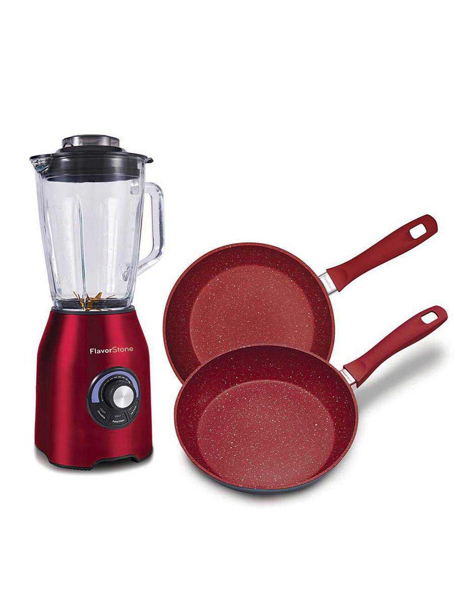 Combo licuadora Flavorstone Quartz Cherry Deluxe​ 3 velocidades