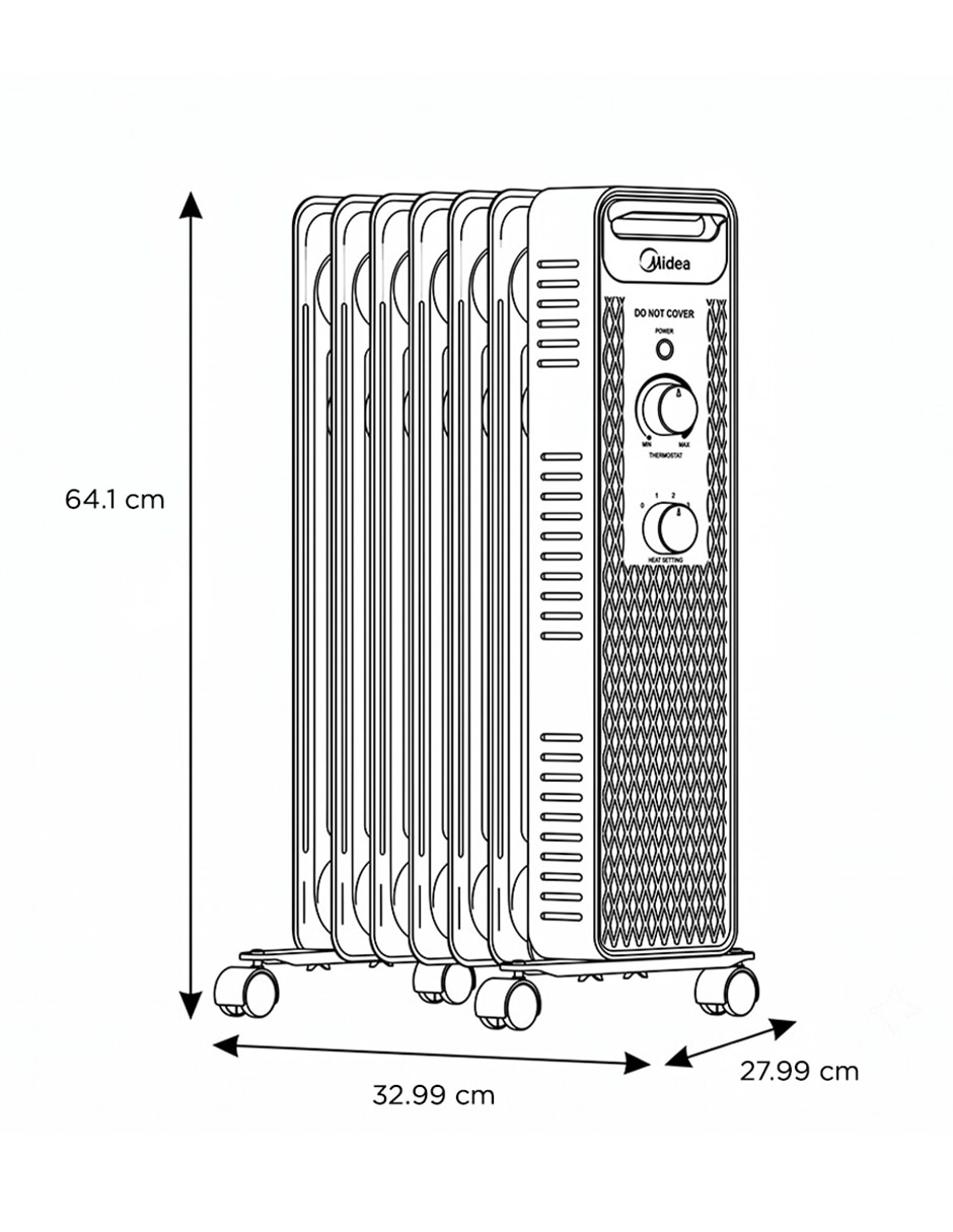 Calefactor de aceite portátil de gas de 127 V 7