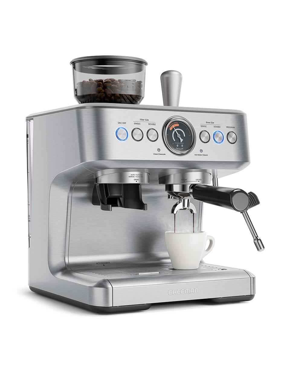 Cafetera espresso Chefman rj54-g-ss-mx