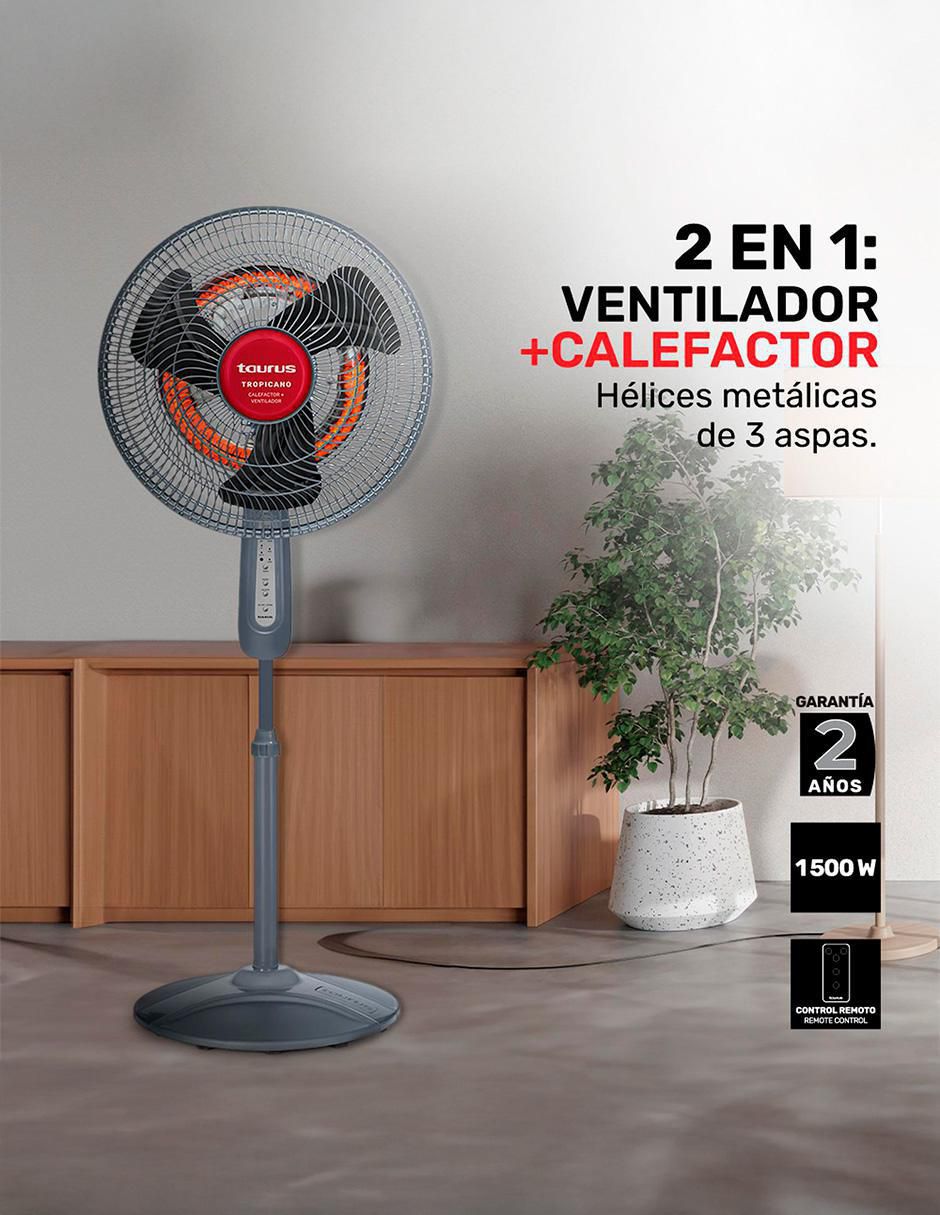 Ventilador 2 en 1 Taurus con control remoto 3 velocidades