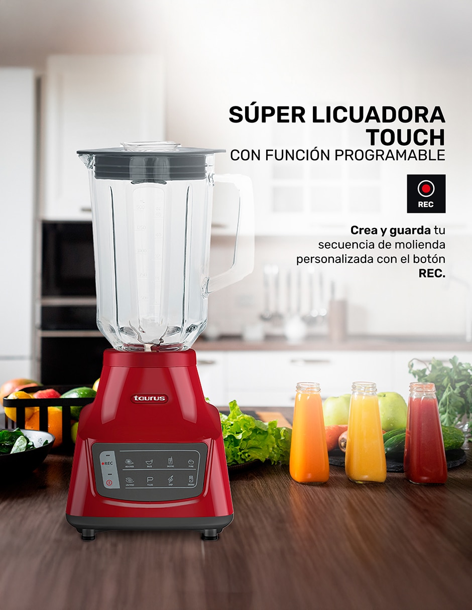 Licuadora Taurus GRANDEUR TOUCH REC 2 velocidades