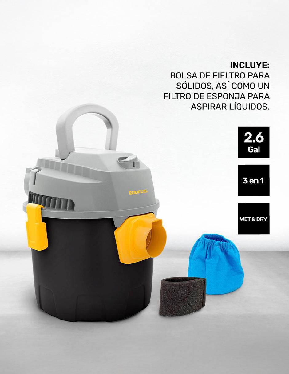Aspiradora wet & dry hurricane 10 litros