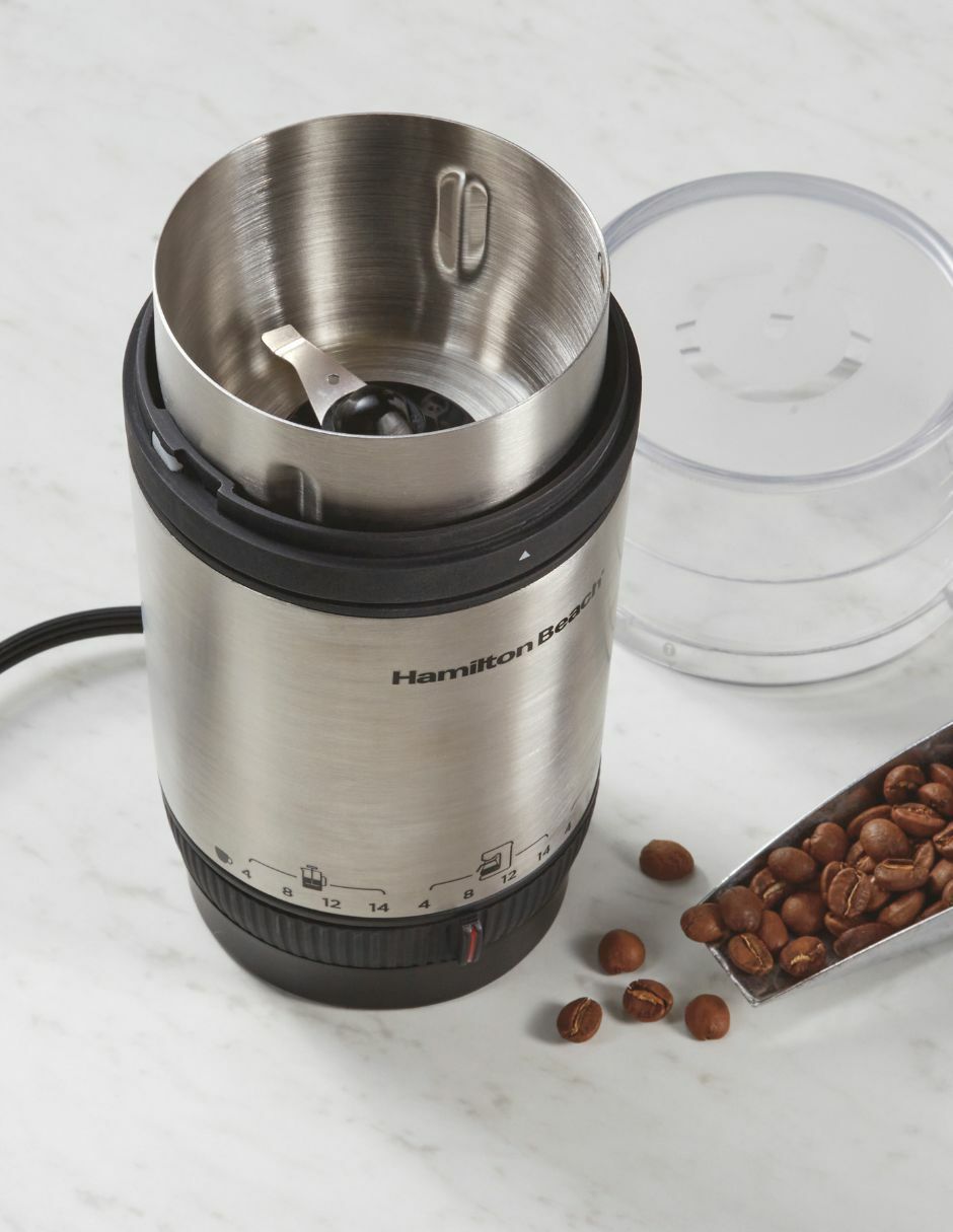 Molino para café Hamilton Beach de acero inoxidable