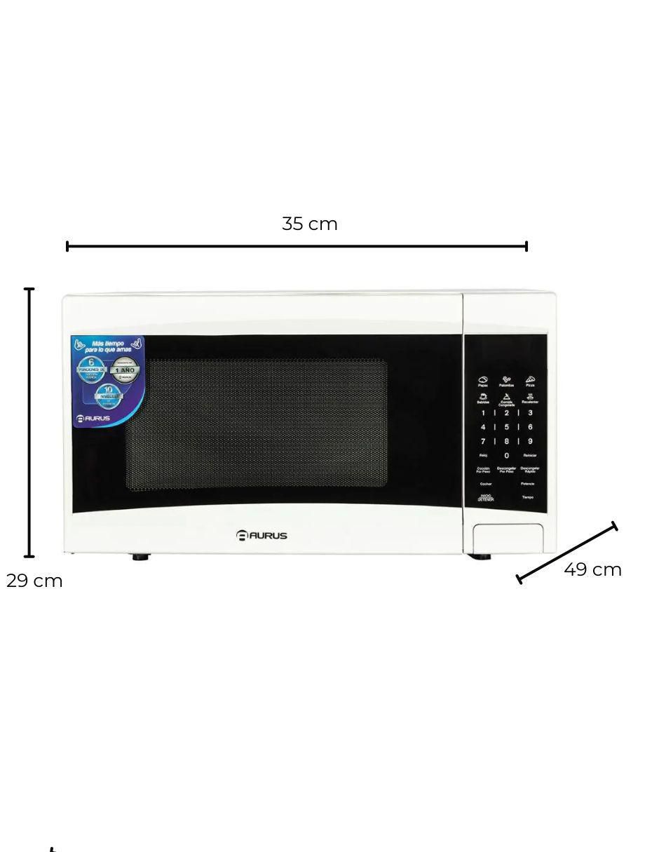 Horno de microondas convencional modelo AMP11W 1.1P3 BLANC de 1.1 pies cúbicos 3
