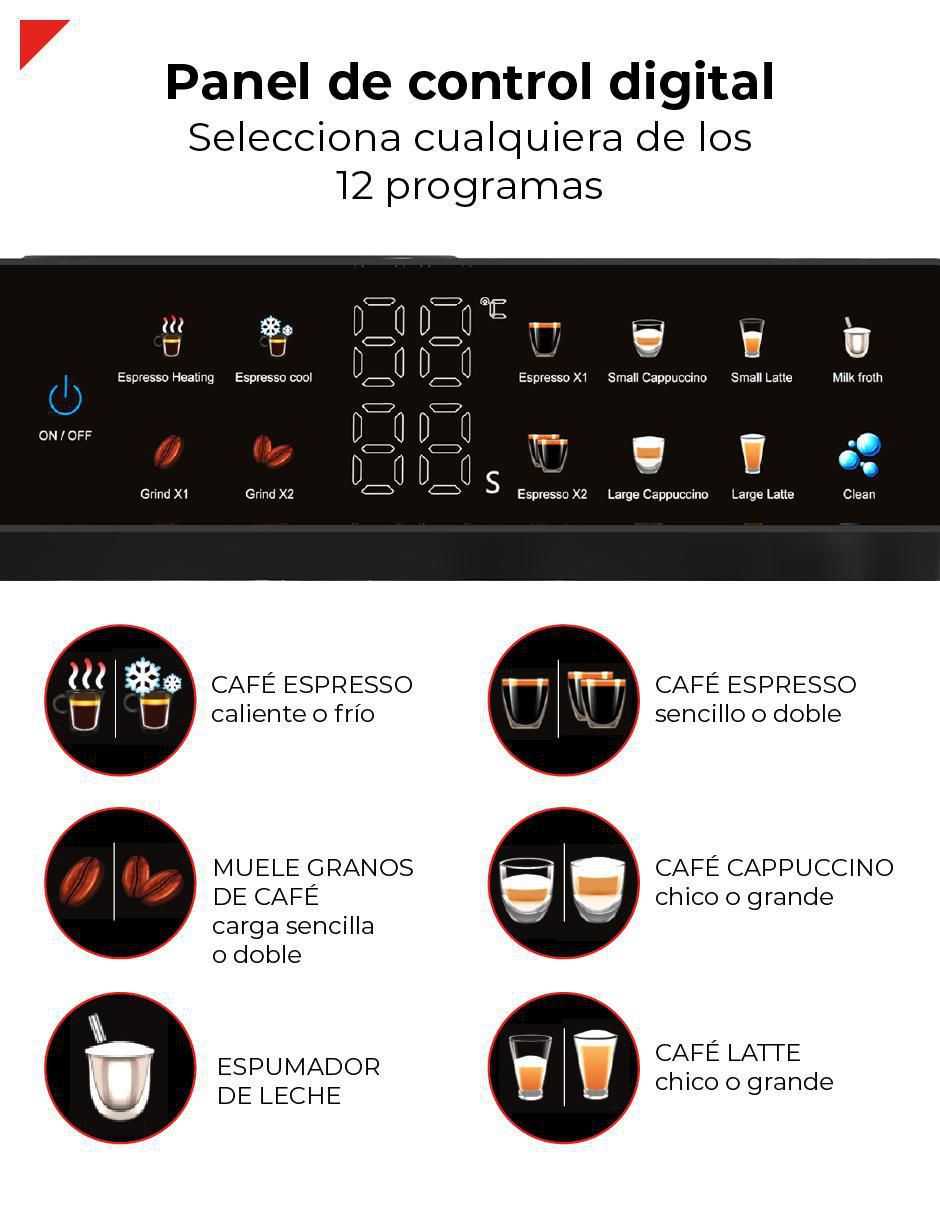 Cafetera con molino Bogner bdcm10