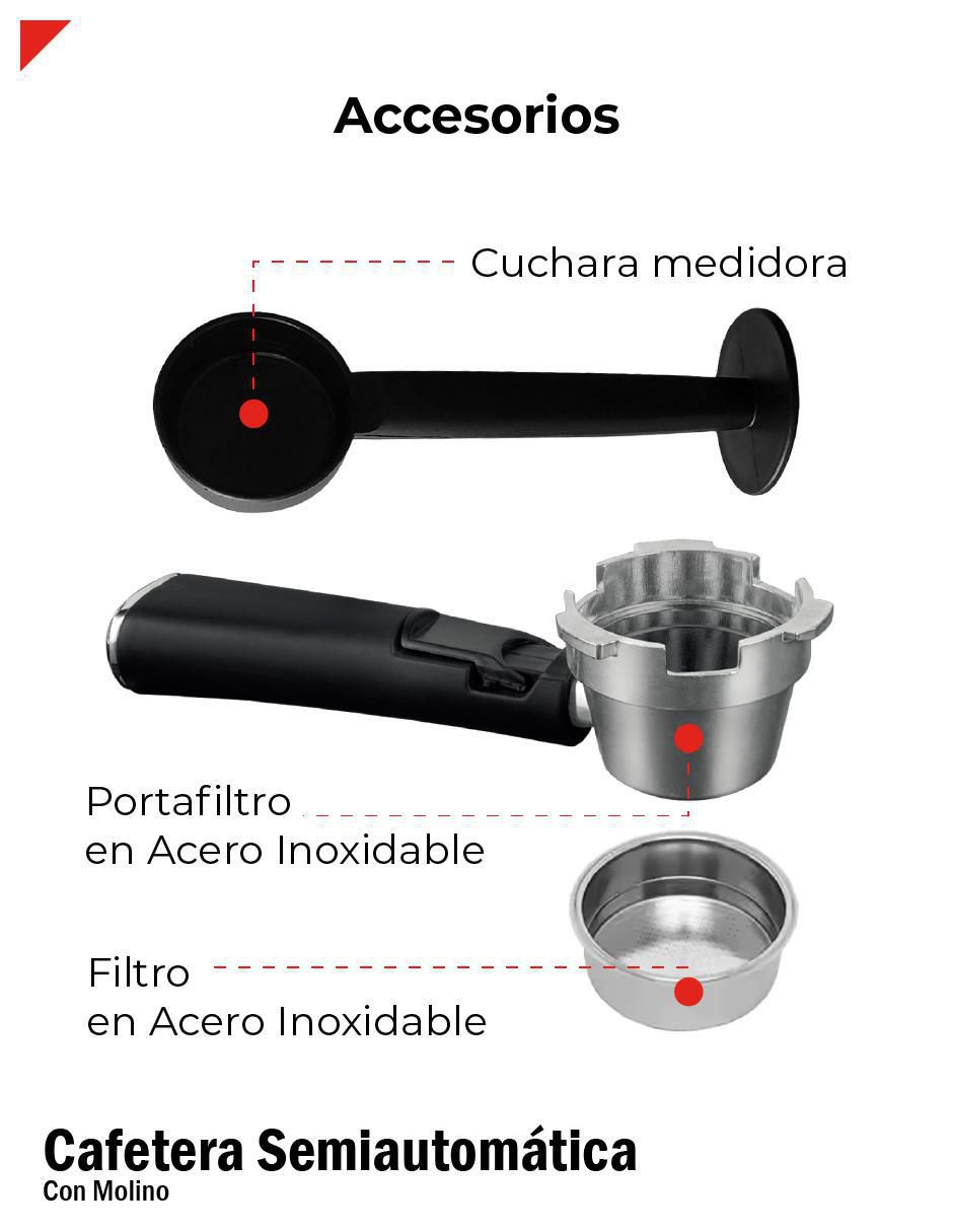 Cafetera con molino Bogner bdcm10