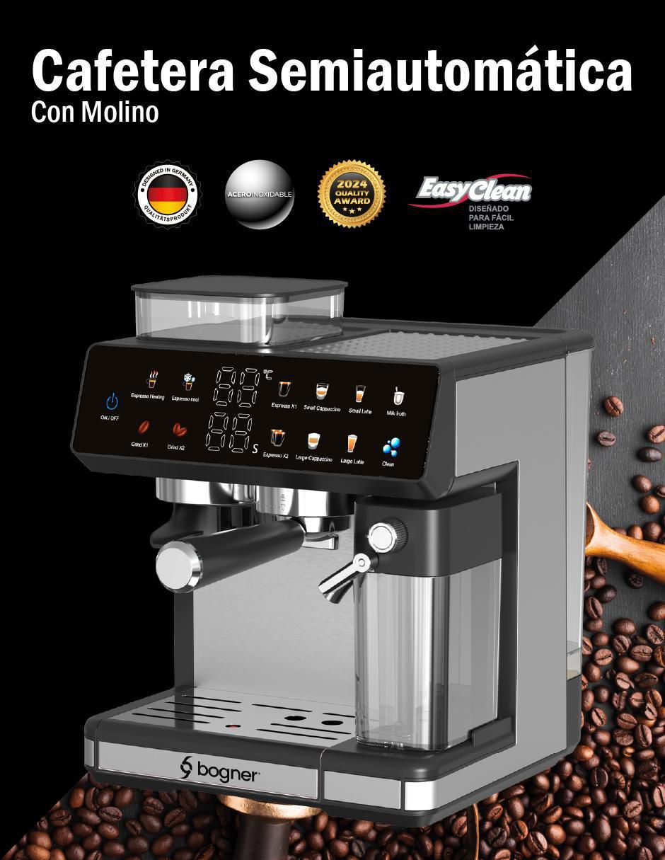 Cafetera con molino Bogner bdcm10