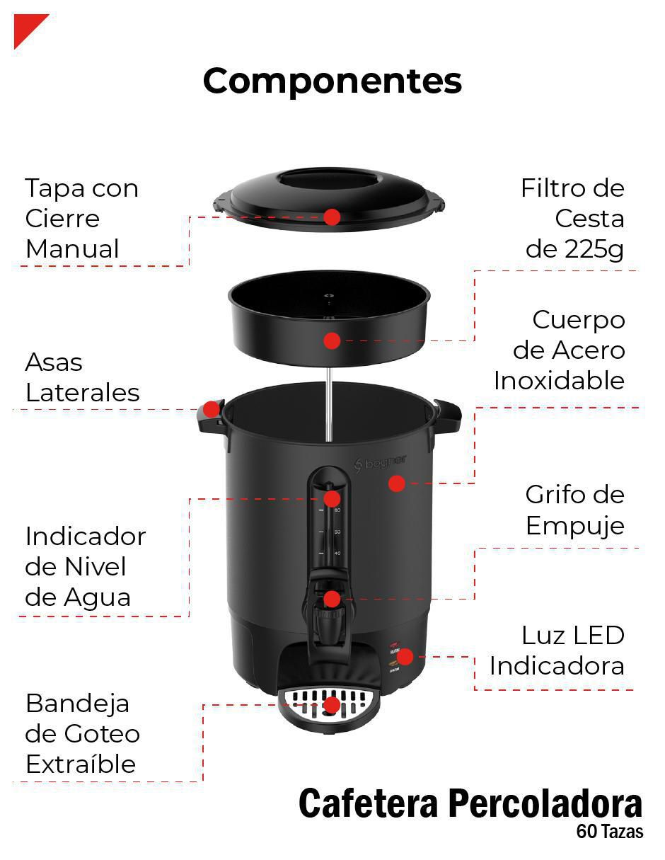 Percoladora Bogner 60 tazas