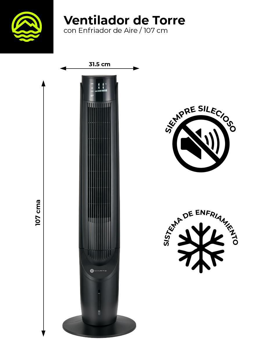 Enfriador de aire con control remoto 3 velocidades 9
