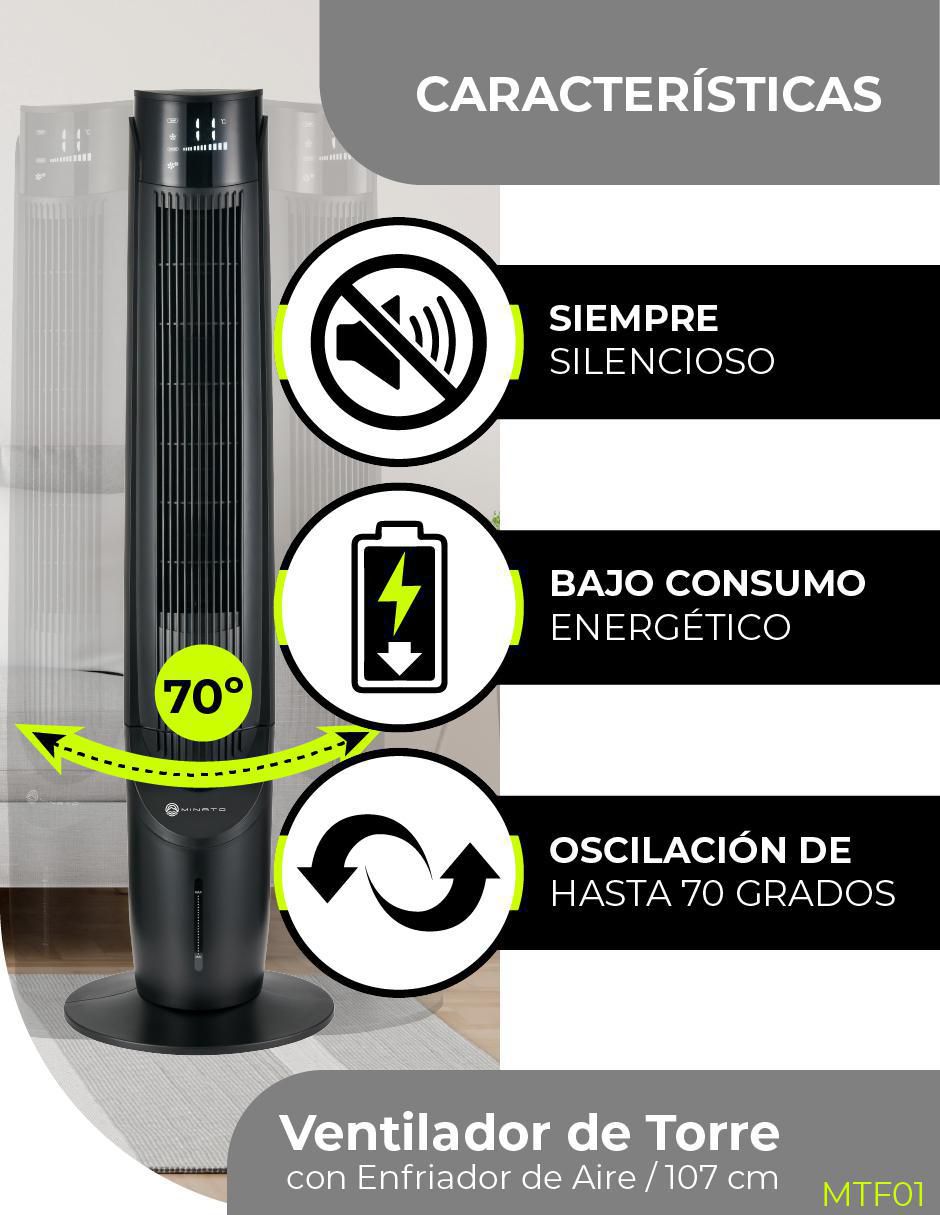 Enfriador de aire con control remoto 3 velocidades 5