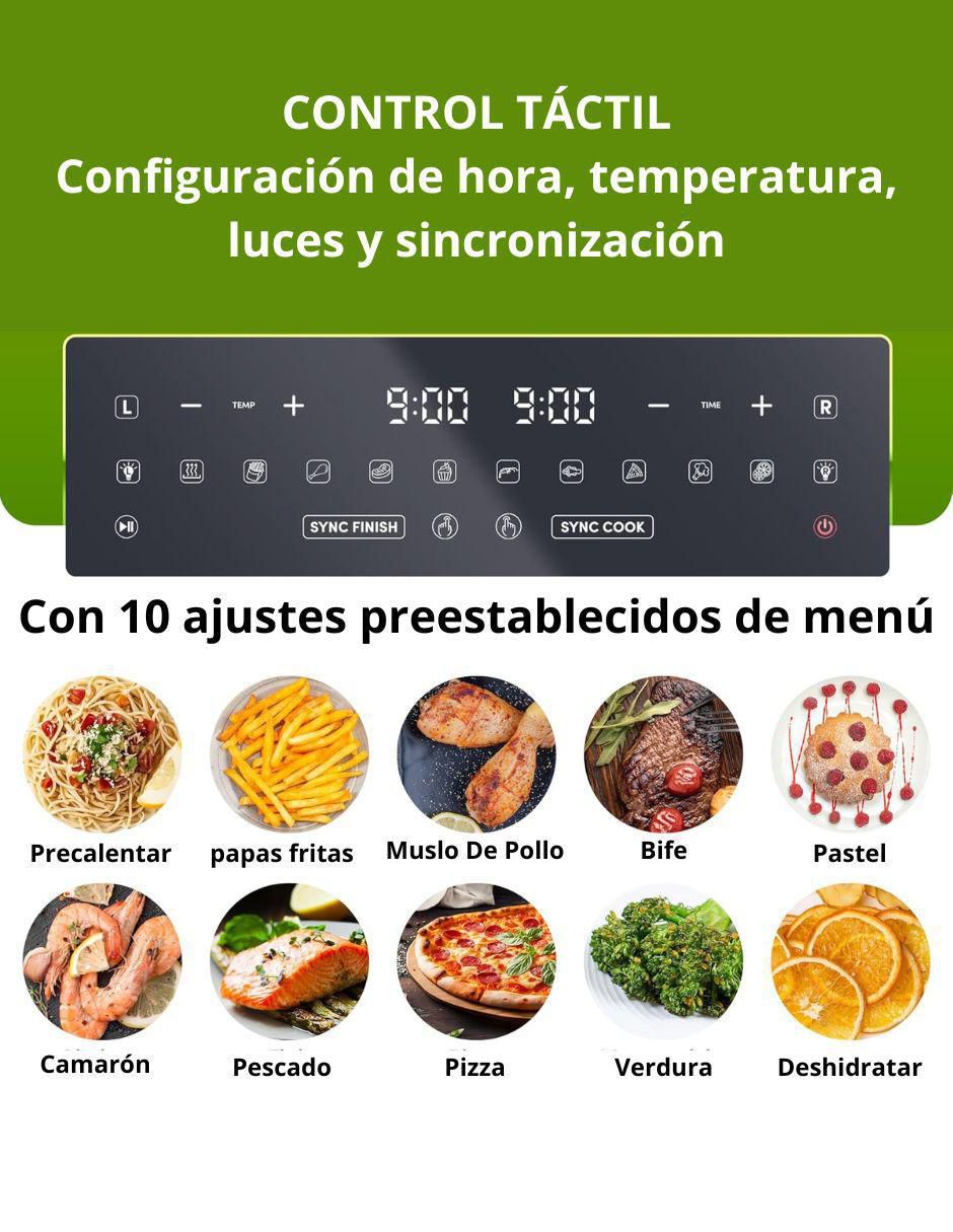 Freidora de aire Elite Gourmet Gourmet 10.4 L Eaf1055D