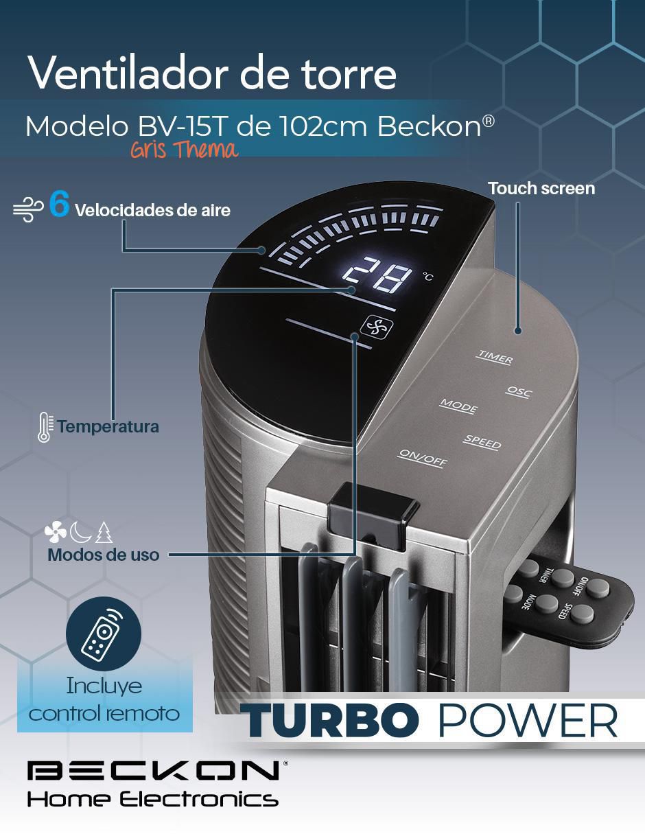 Ventilador de torre con control remoto 6 velocidades 6