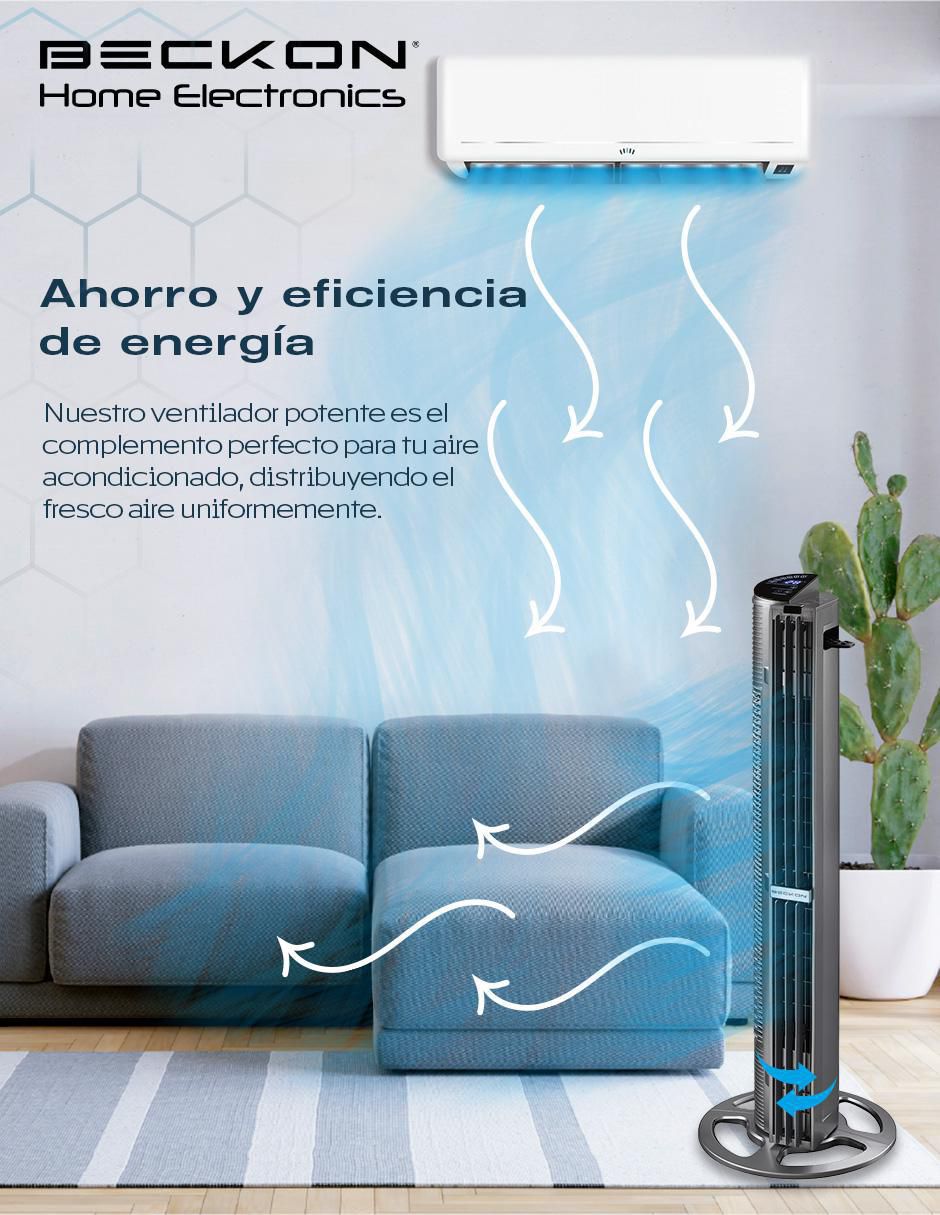 Ventilador de torre con control remoto 6 velocidades 7