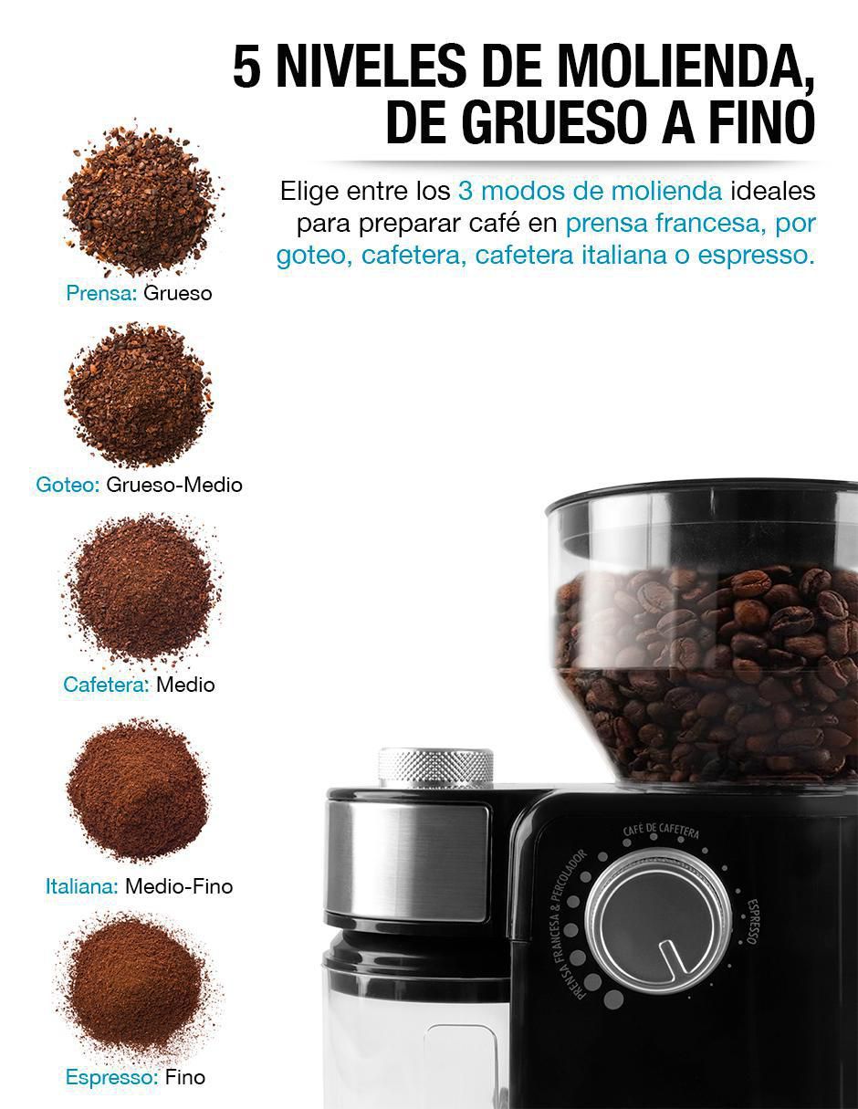 Molino para café profesional de acero inoxidable 3