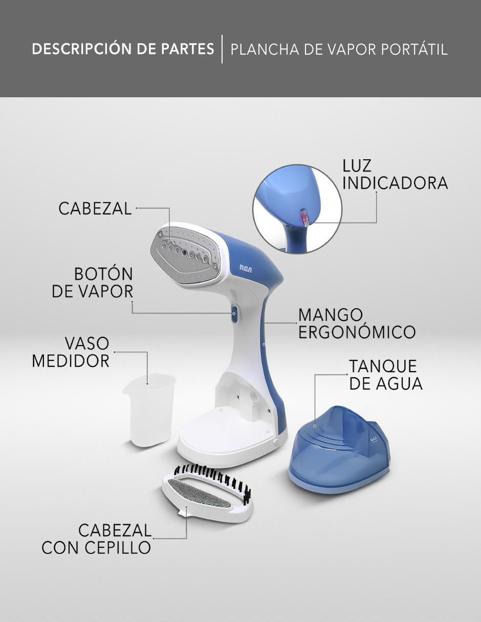 Generador de vapor Rca rc-931 suela acero inoxidable