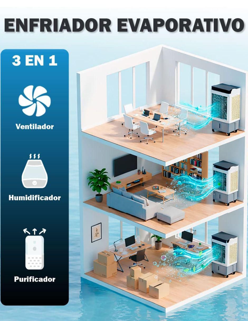 Aire acondicionado portátil Skycare Enfriador Evaporativo 55L Frío
