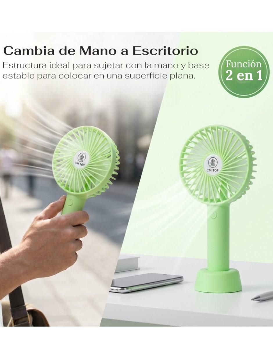 Mini ventilador no 3 "velocidades" 2