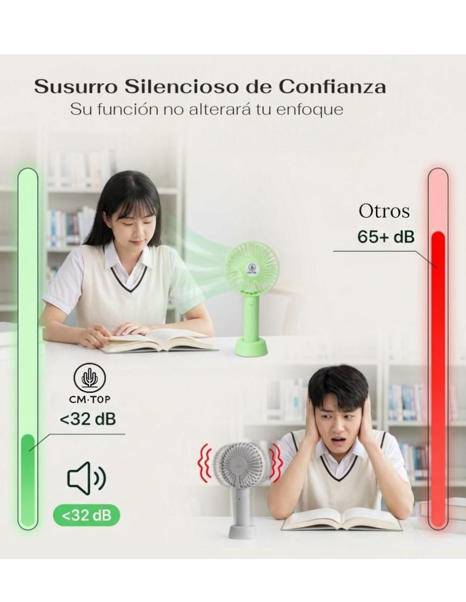 Mini ventilador no 3 "velocidades" 3