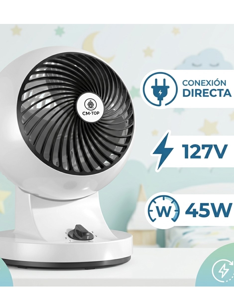 Ventilador de escritorio cm top "con control remoto" (si aplica) 3 "velocidades"