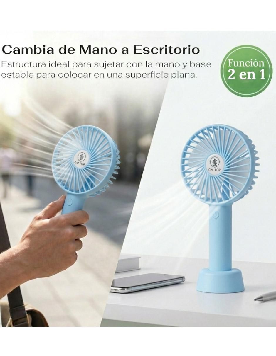 Mini ventilador no 3 "velocidades" 2
