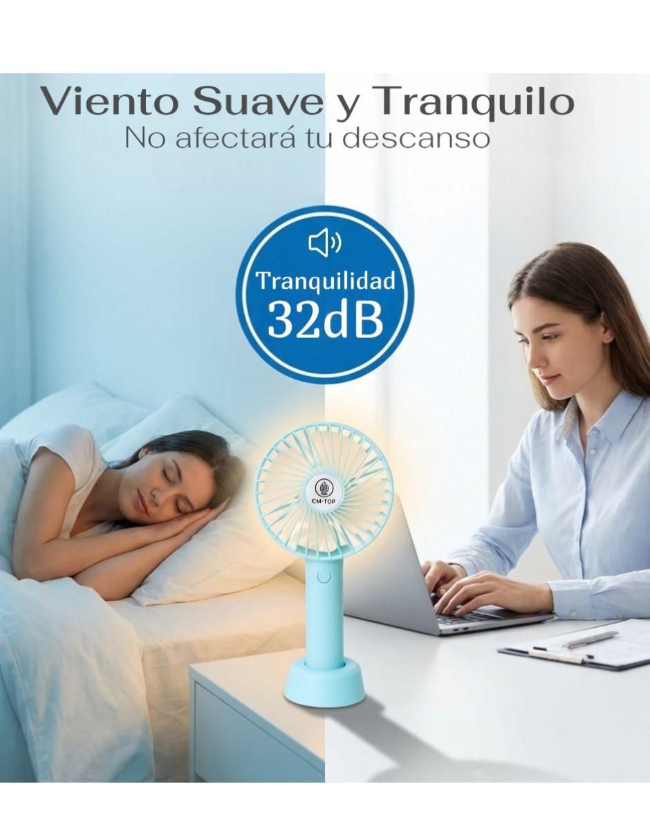 Mini ventilador no 3 "velocidades" 3