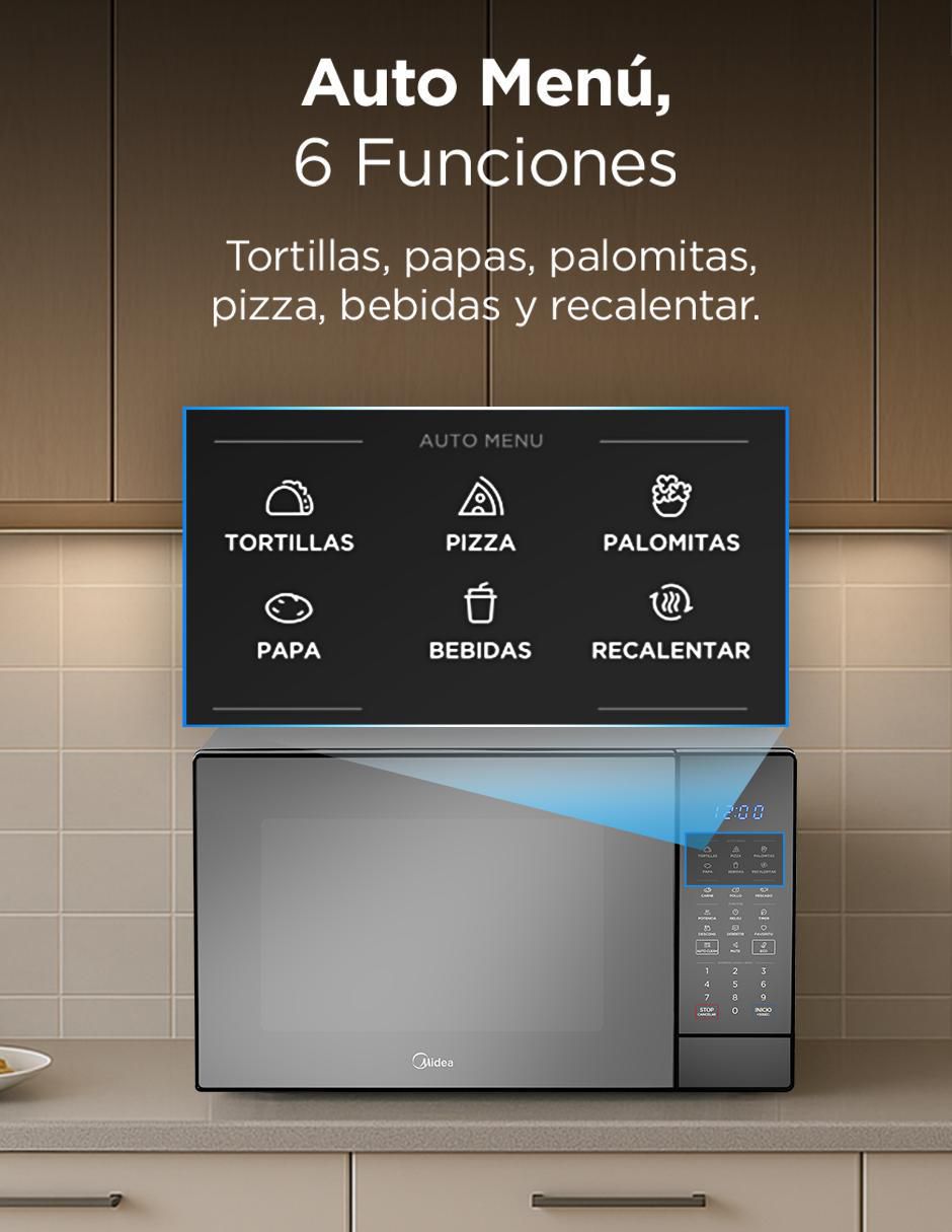 Horno de microondas convencional modelo MMDX211S2MB de 1.1 pies cúbicos 4