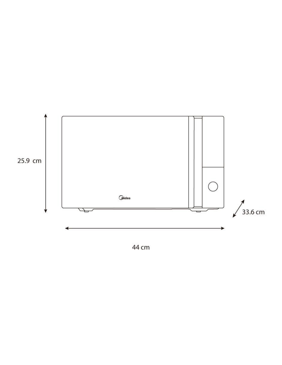 Horno de microondas convencional modelo mmdt07s2wb de 0.7 pies cúbicos 10