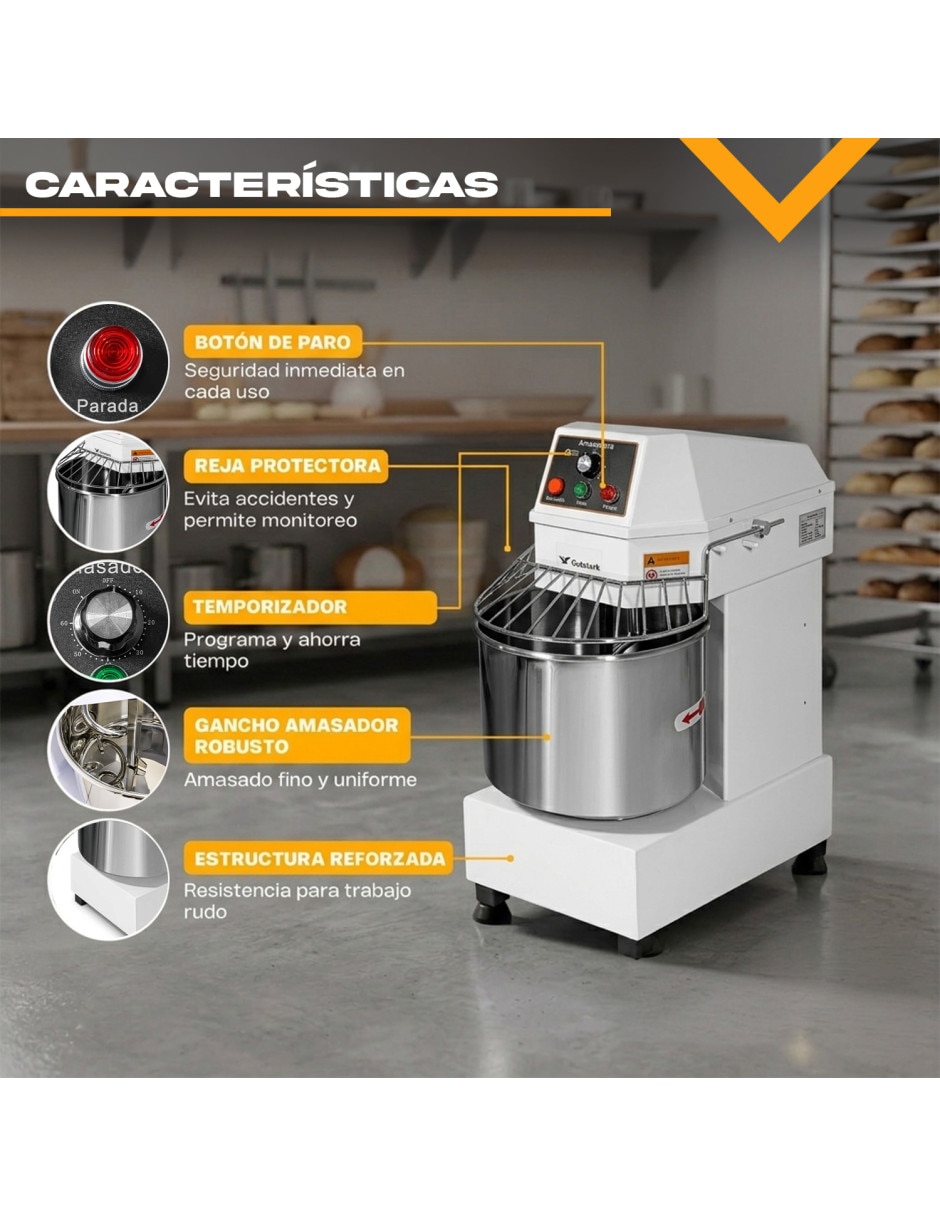 Amasadora industrial Gutstark MKZ-AMASA40LTIND