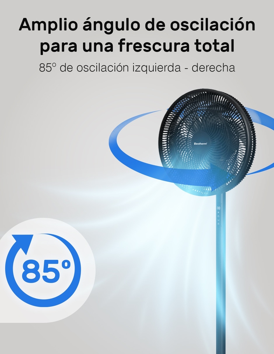 Ventilador de pedestal 3 velocidades 4