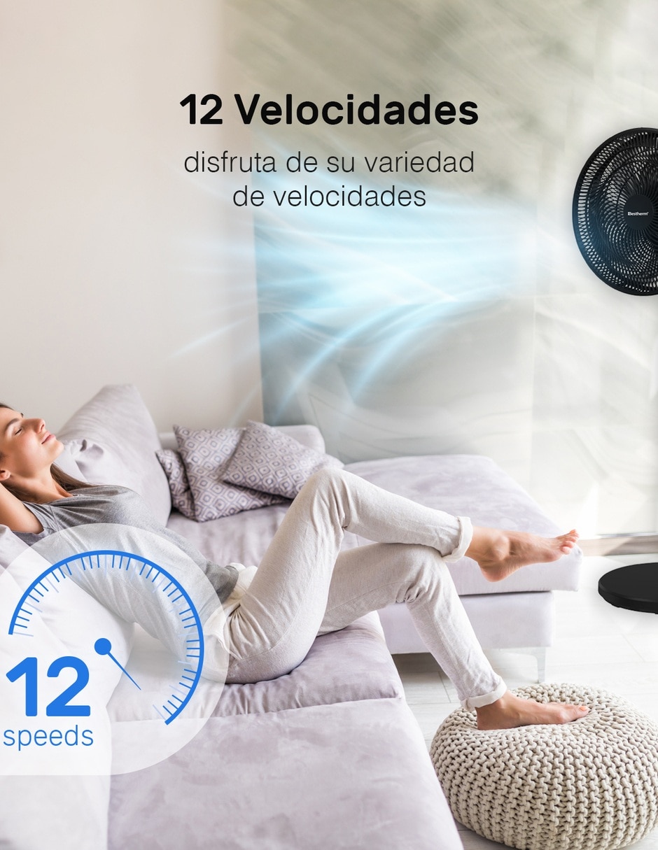 Ventilador de pedestal 3 velocidades 8