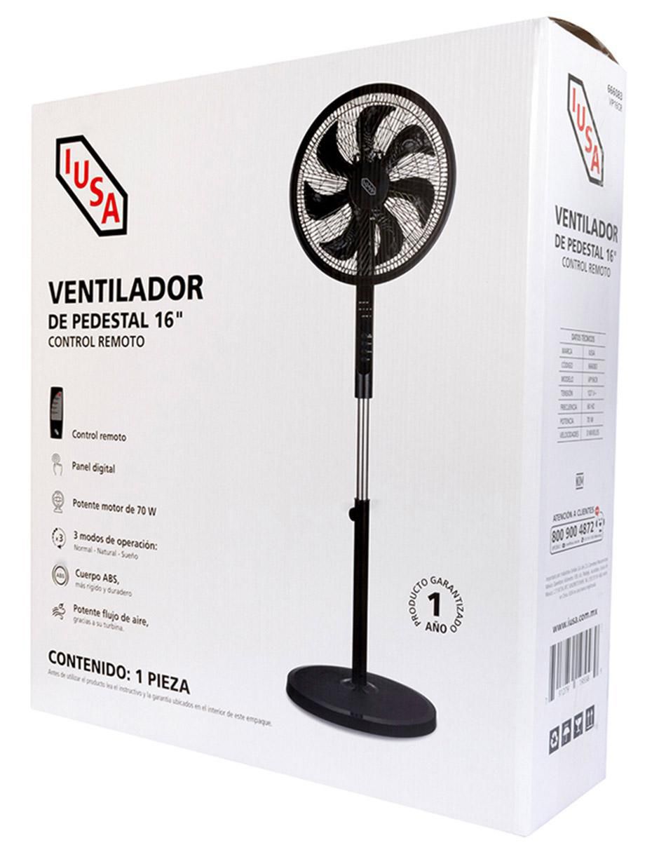 Ventilador de pedestal Iusa con control remoto 3 velocidades