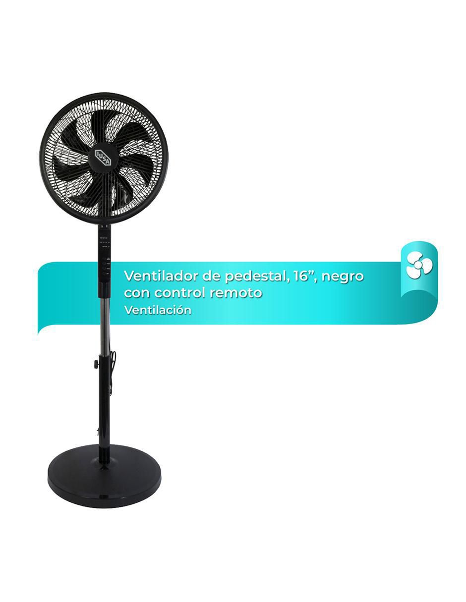 Ventilador de pedestal con control remoto 3 velocidades