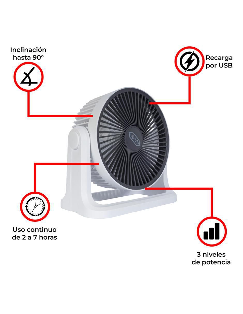 Mini ventilador Iusa 3 velocidades
