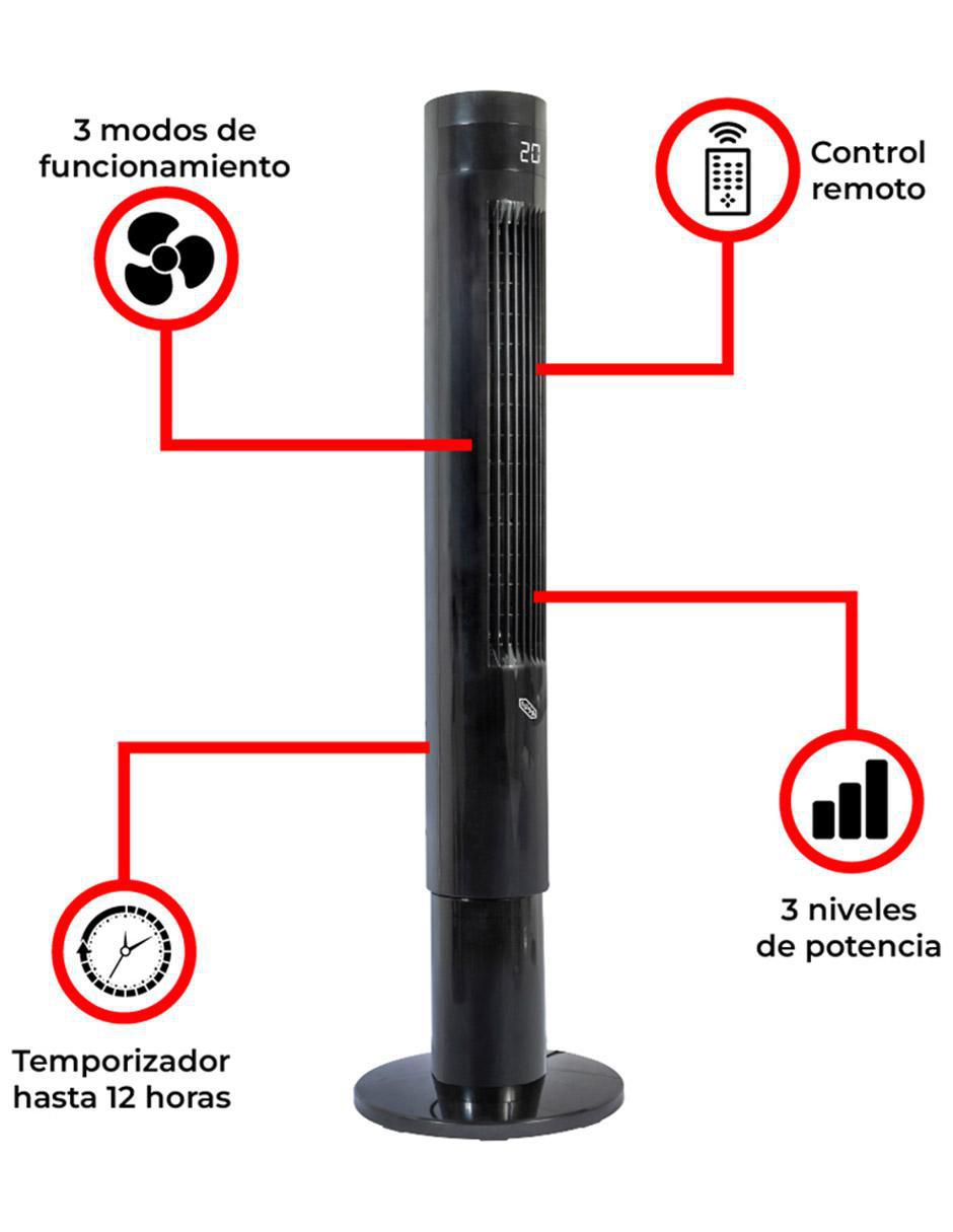 Ventilador de torre Iusa con control remoto 3 velocidades