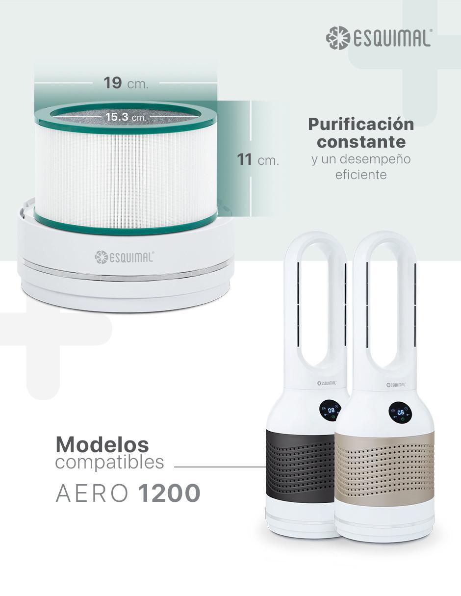 Filtro plisado purificador Esquimal 3 en 1 Aero 1200