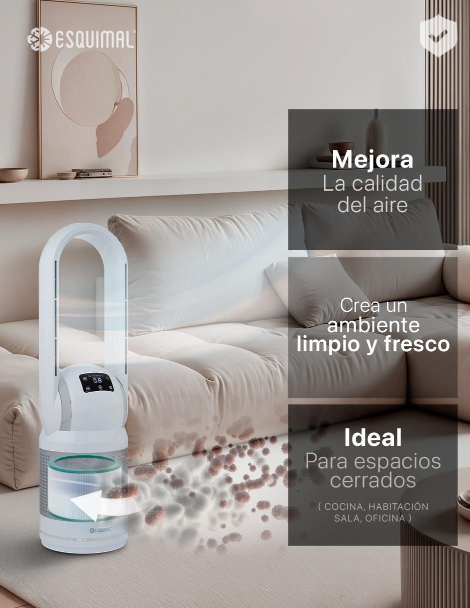 Filtro plisado purificador Esquimal 3 en 1 Aero 1400
