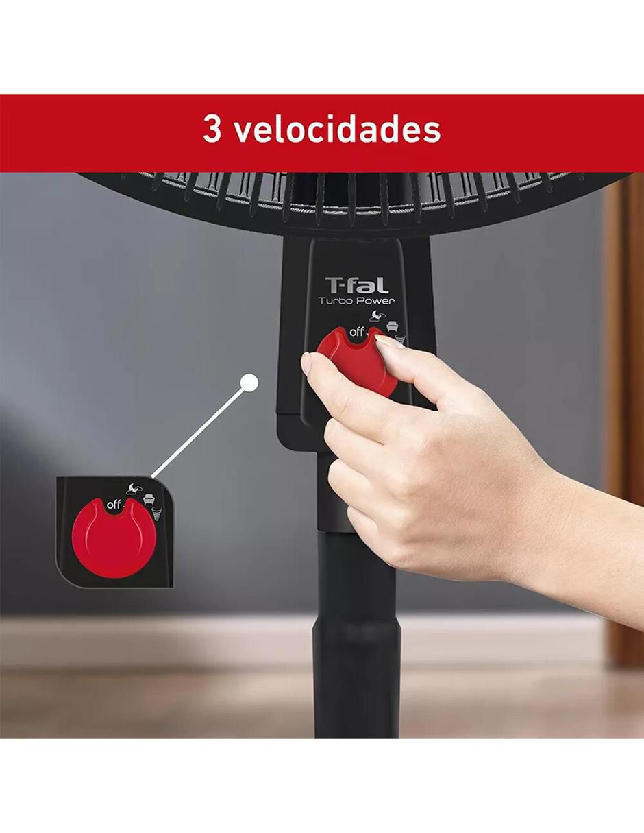 Ventilador de pedestal T-Fal 3 velocidades