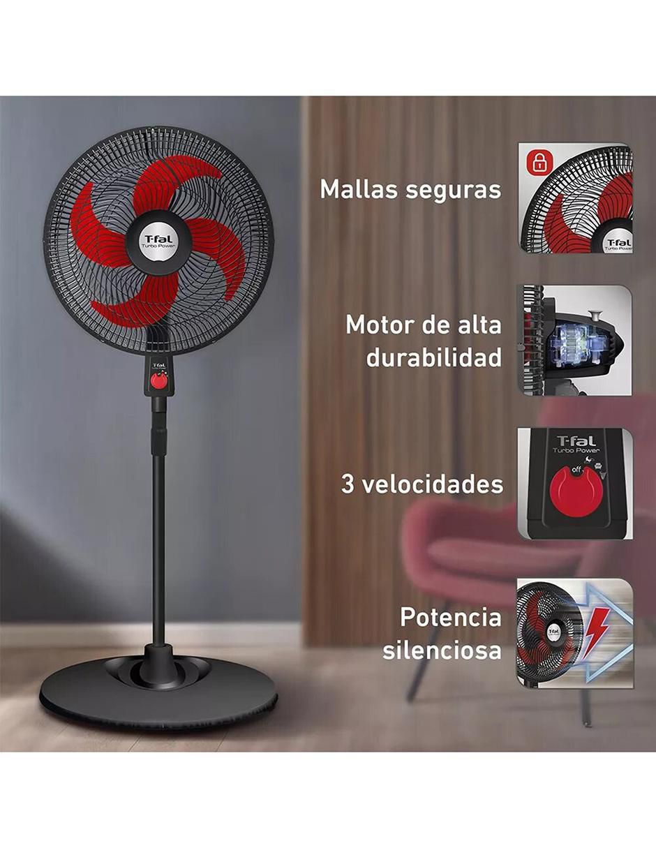 Ventilador de pedestal T-Fal 3 velocidades