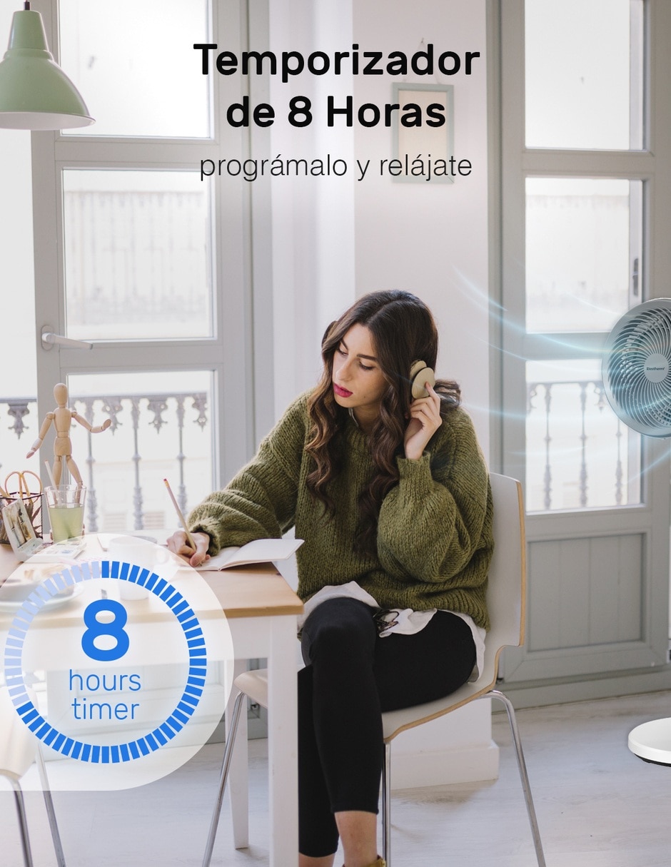 Ventilador de pedestal con control remoto 12 velocidades 14