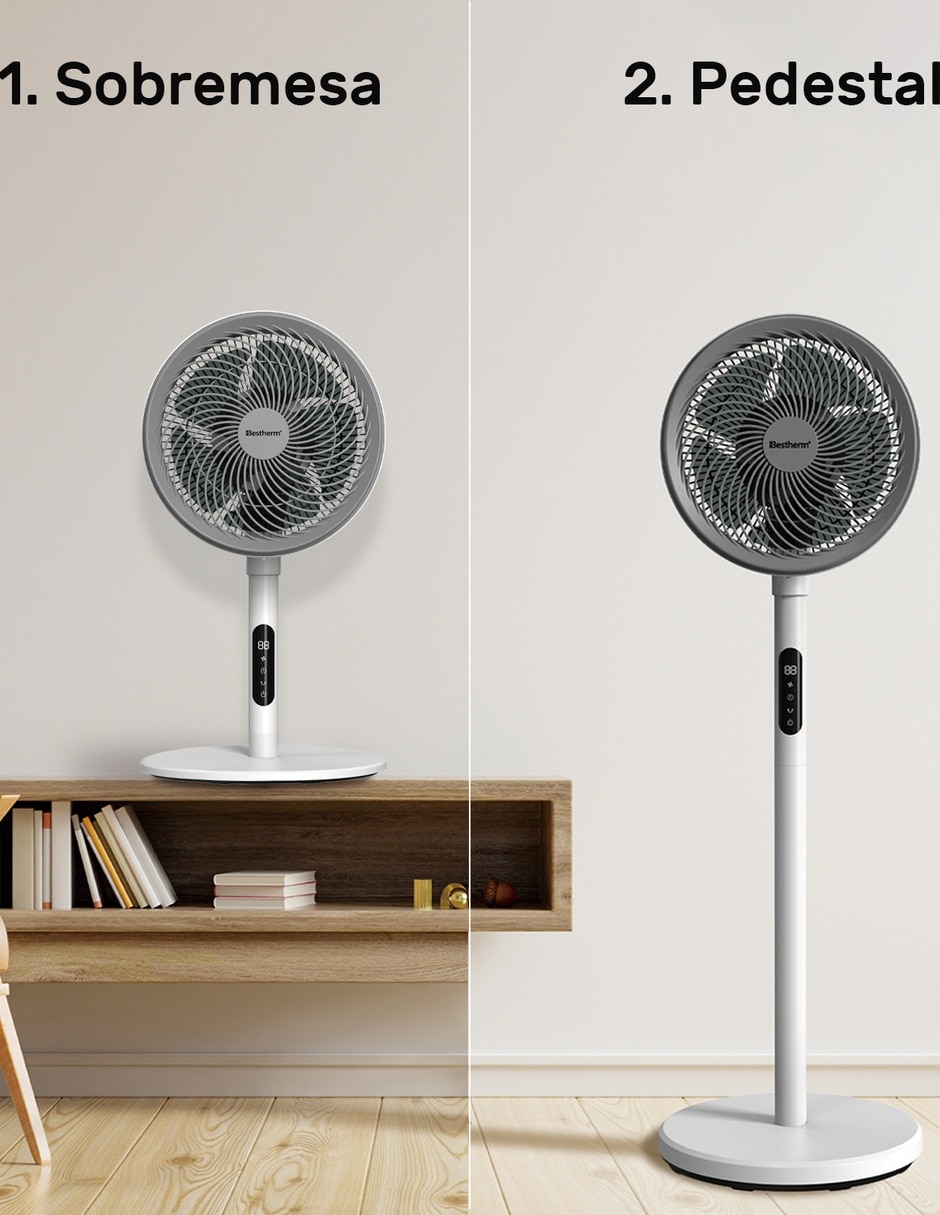 Ventilador de pedestal con control remoto 12 velocidades 15