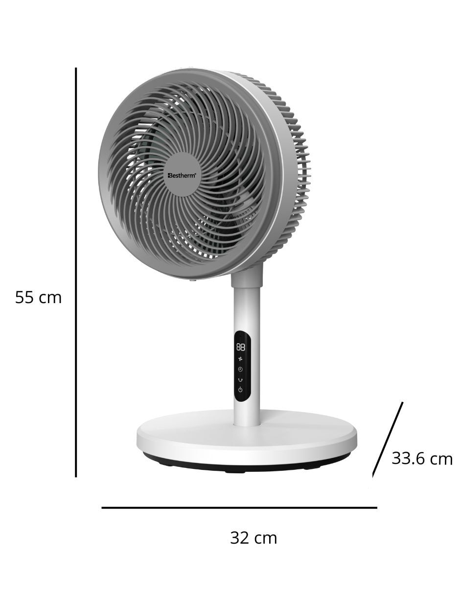 Ventilador de pedestal con control remoto 12 velocidades 18