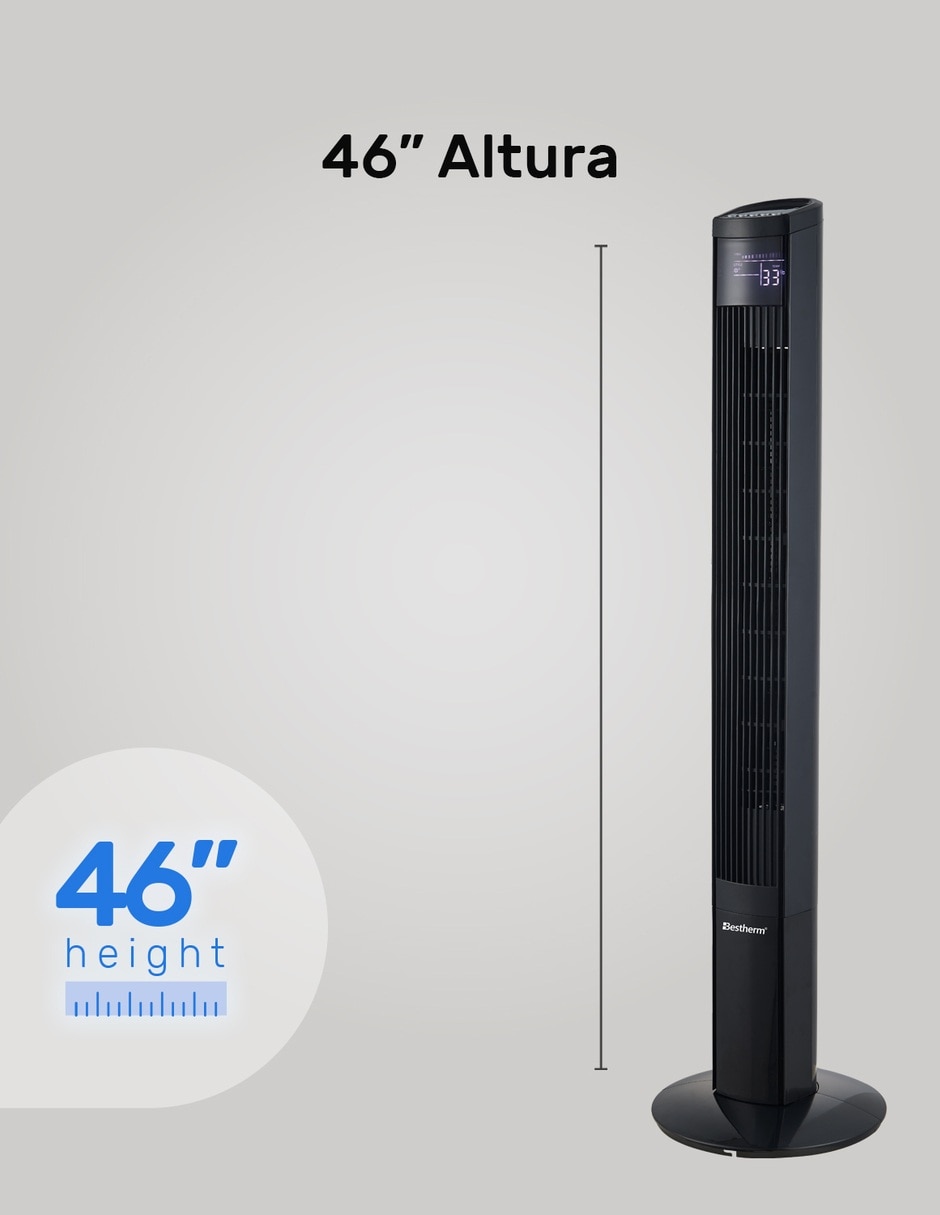 Ventilador de torre con control remoto 3 velocidades 13