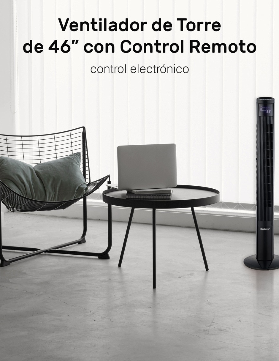 Ventilador de torre con control remoto 3 velocidades 14