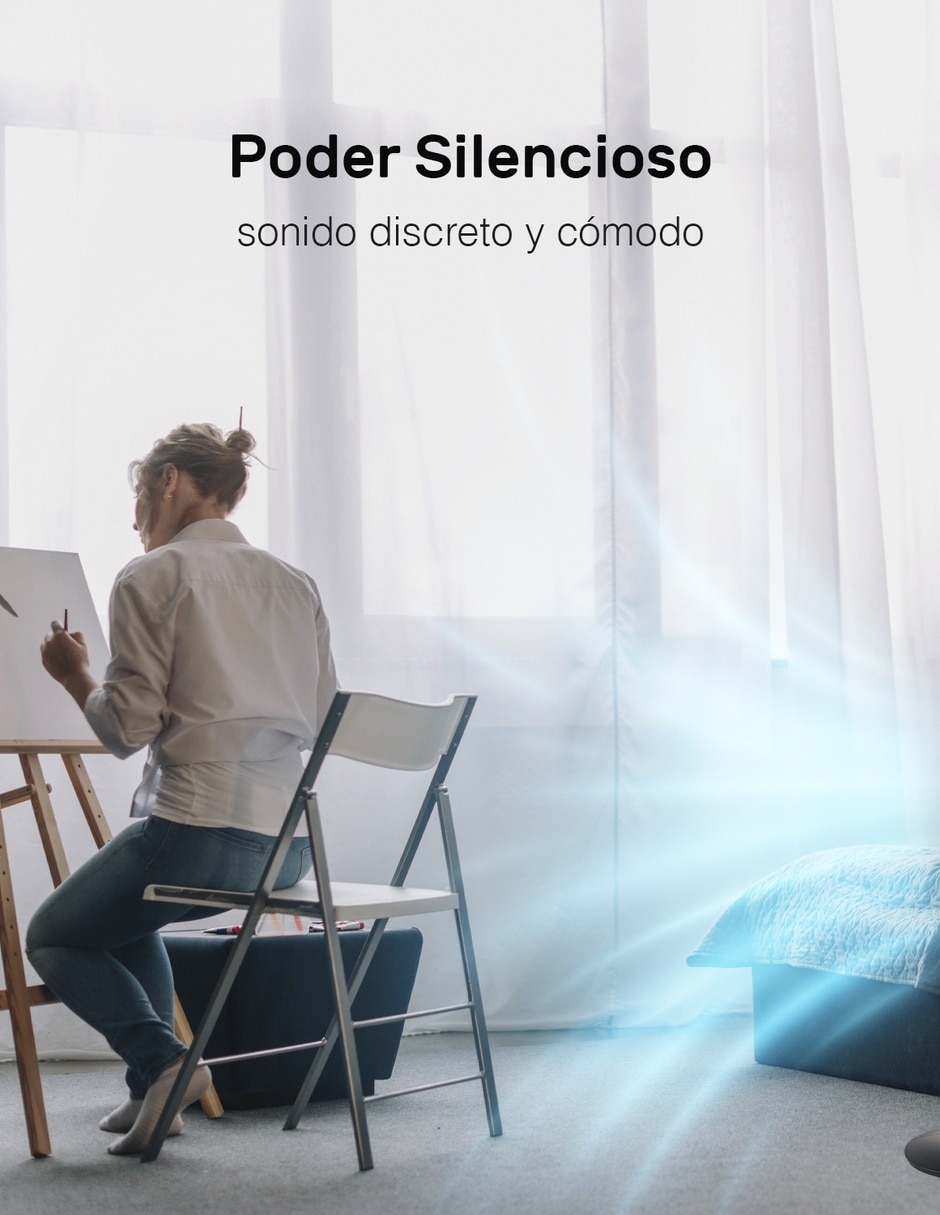 Ventilador de torre con control remoto 3 velocidades 10