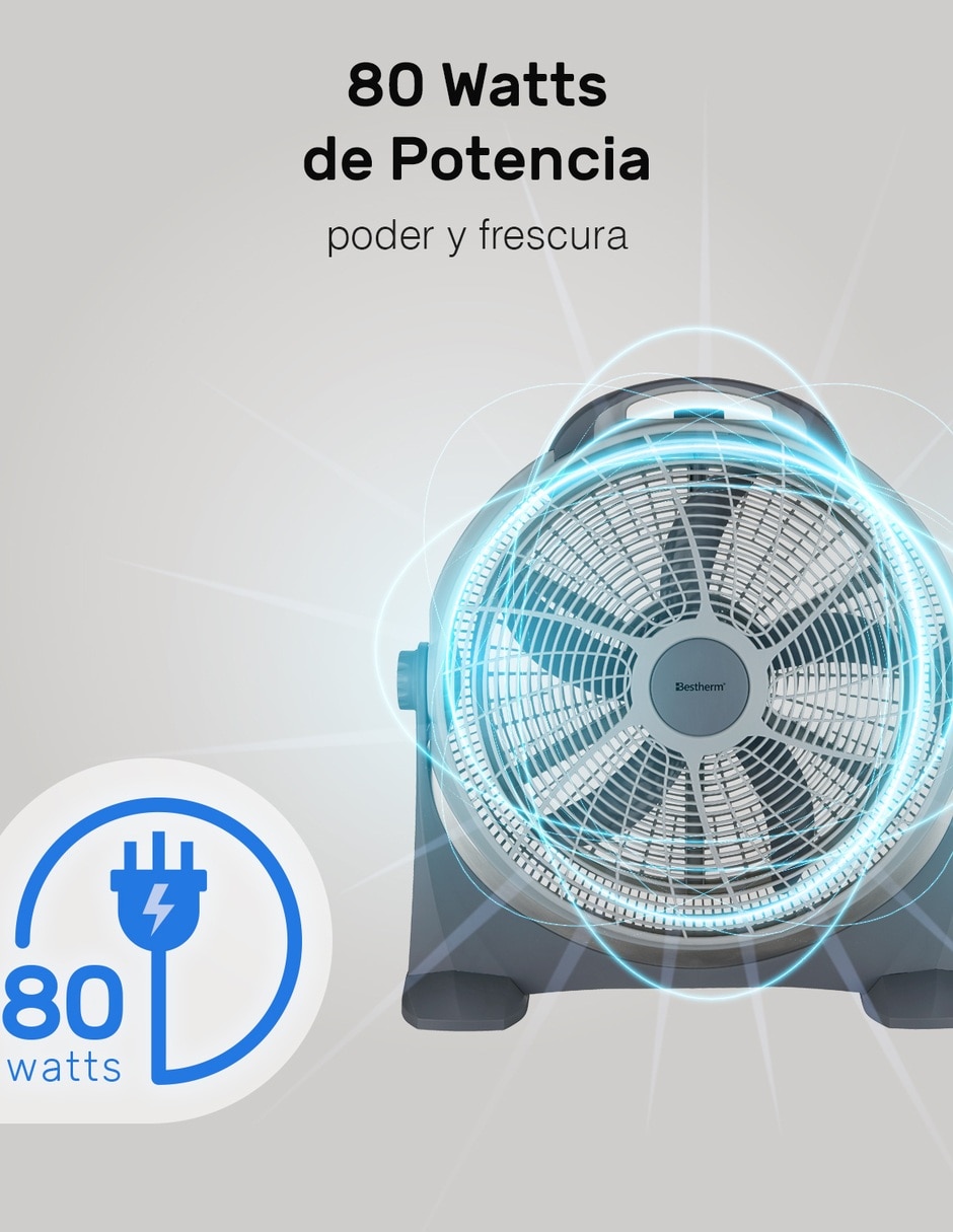 Ventilador de piso 3 velocidades 6