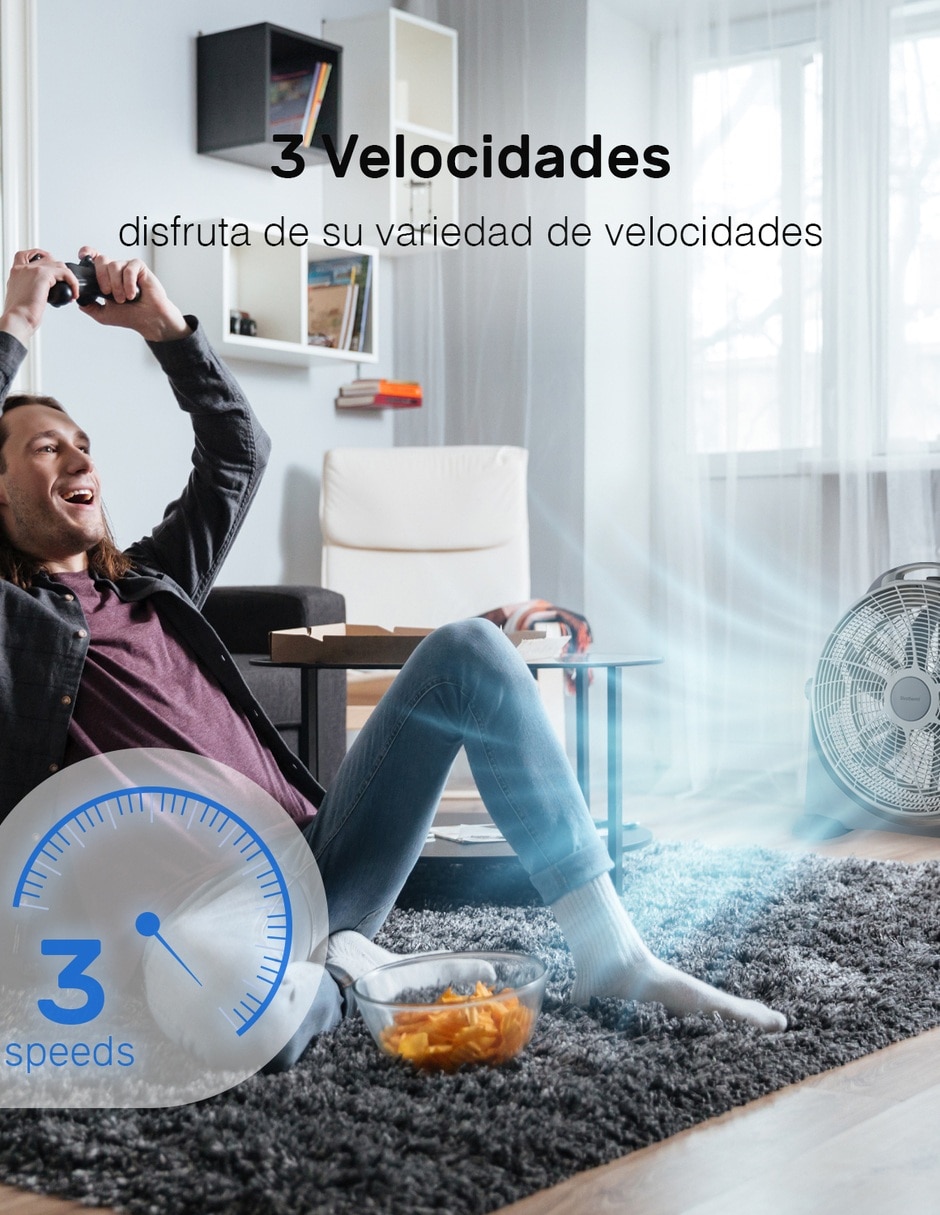 Ventilador de piso 3 velocidades 7