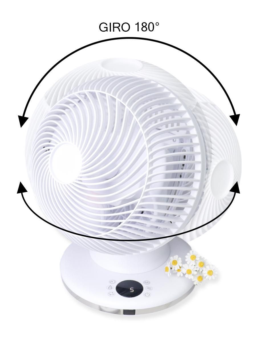 Ventilador de escritorio con control remoto 12 velocidades 3