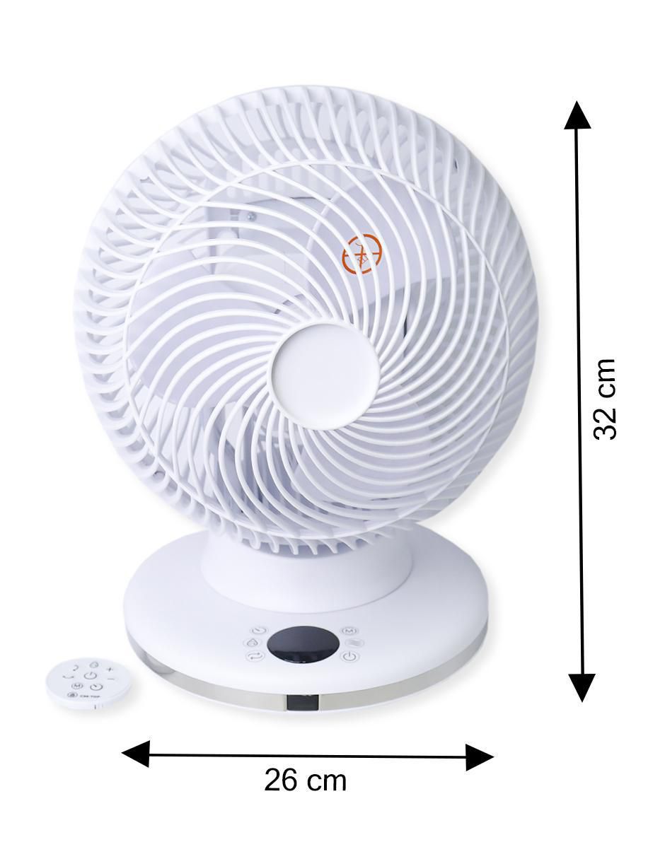Ventilador de escritorio con control remoto 12 velocidades 4